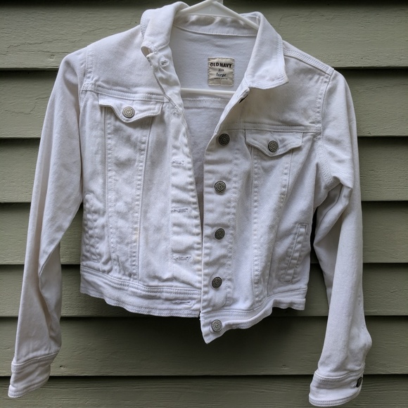 White jean jacket - Picture 1 of 6